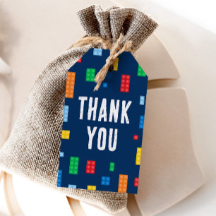Building Blocks Boy Birthday Gift Tags