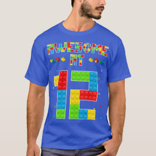 Building Blocks Bricks Awesome at 12 Years Old Bir T-Shirt