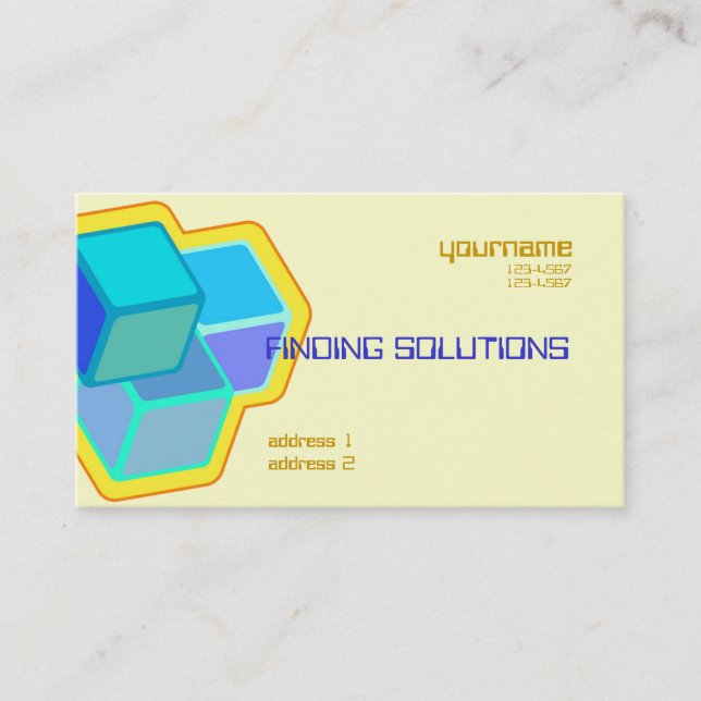 building blocks business card (Front)