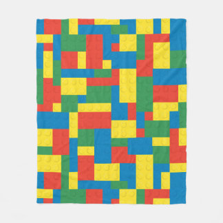 Building blocks fleece blanket
