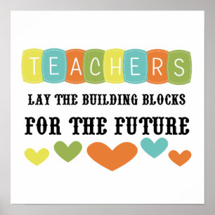 Building Blocks For The Future Poster