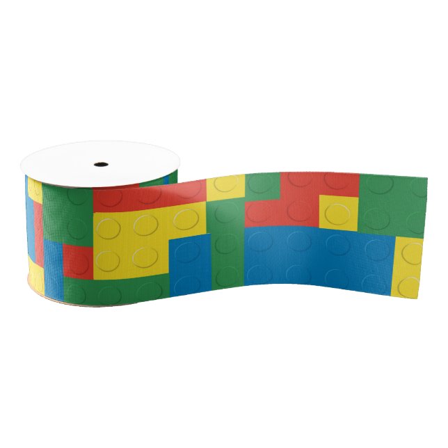 Building blocks grosgrain ribbon (Spool)