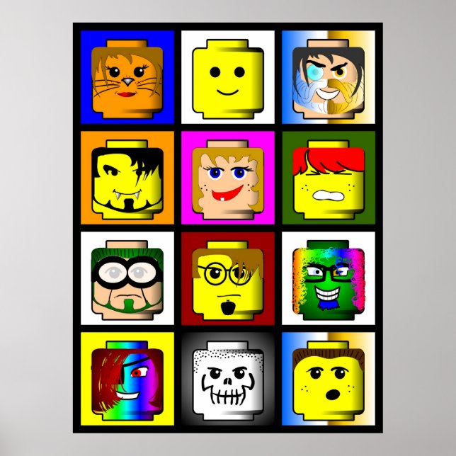 Building Blocks Heads Poster (Front)