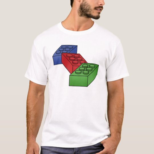 Building Blocks Illustration T-Shirt | Zazzle.com.au