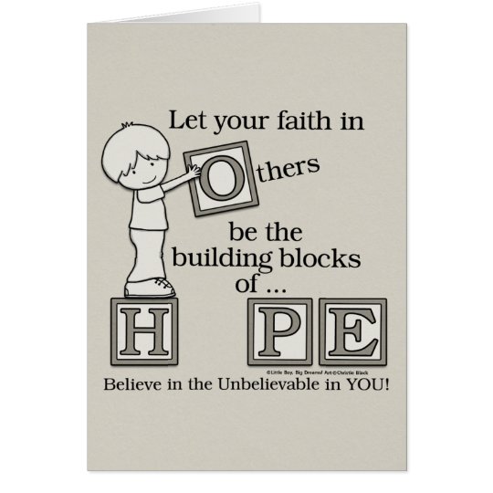 Building Blocks of HOPE Card