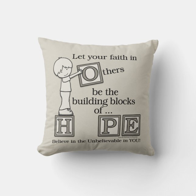 Building Blocks of HOPE Cushion (Front)