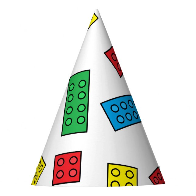 "Building Blocks" Party Hats (Front)