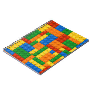 Building Blocks Pattern skin Toy Play Bricks Notebook