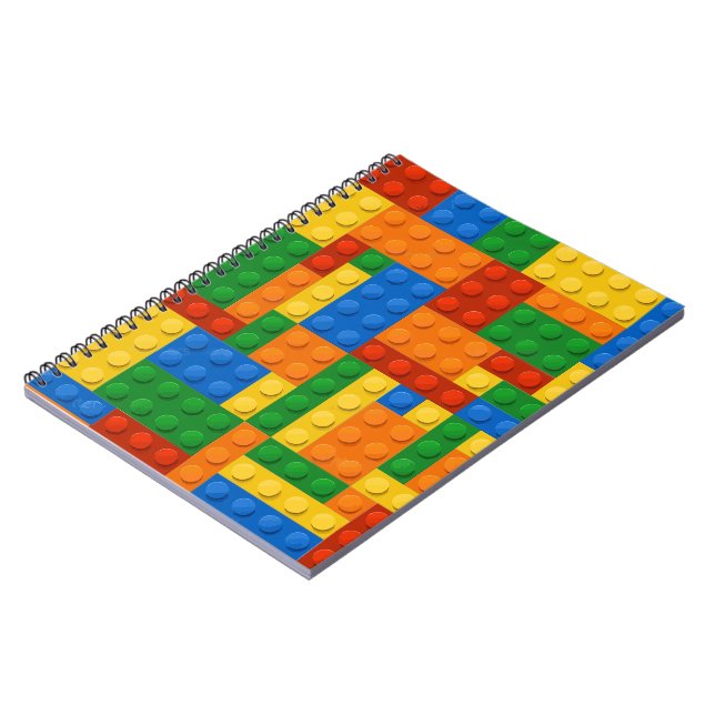 Building Blocks Pattern skin Toy Play Bricks Notebook (Left Side)