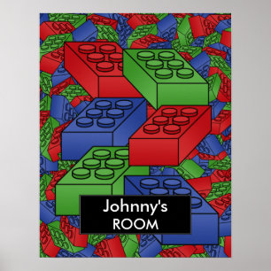 Building blocks Poster For a Kid's Room
