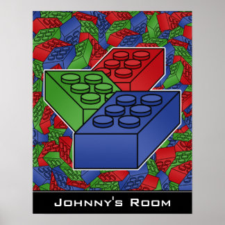Building blocks Poster For a Kid's Room