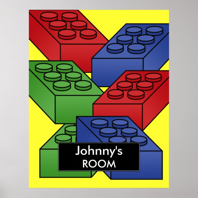 Building blocks Poster For a Kid's Room (Front)