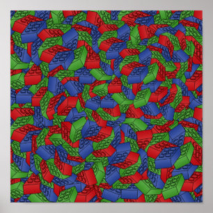 Building blocks Poster POP ART