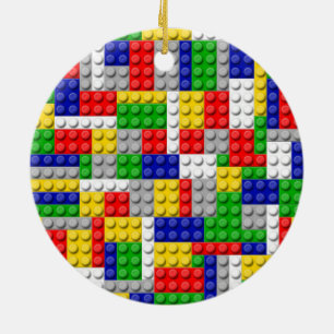 Building Blocks Primary Colour Boy's Ceramic Ornament