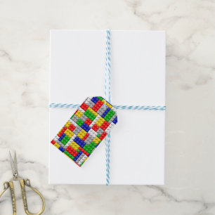 Building Blocks Primary Colour Boy's Gift Tags