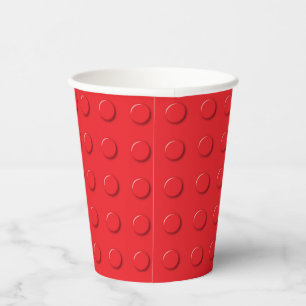 Building Blocks Primary Colour Red Paper Cups