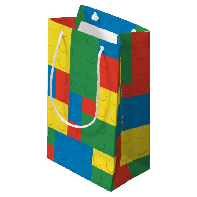 Building blocks small gift bag (Front Angled)