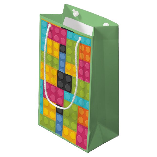 Building Blocks Small Gift Bag (Front Angled)