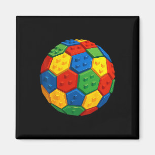 Building Brick Blocks Soccer Fan Building Construc Magnet
