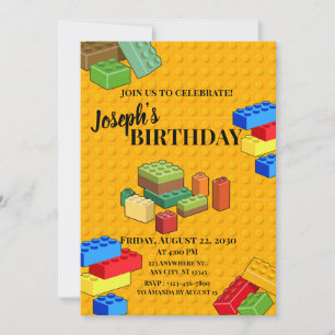 Building Brick Invitation