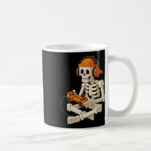 Building Brick Skeleton Video Gaming Halloween Cos Coffee Mug