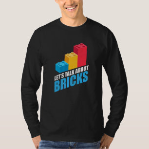 Building Bricks Blocks Fan Master Builder Bricklay T-Shirt