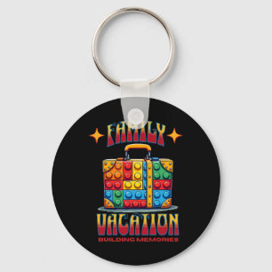 Building Bricks Family Vacation Building Memories Key Ring