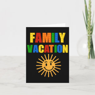 Building Bricks Family Vacation Matching Block Bui Card