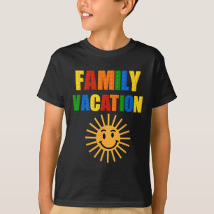 Building Bricks Family Vacation Matching Block Bui T-Shirt