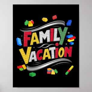 Building Bricks Family Vacation Matching Master Bu Poster