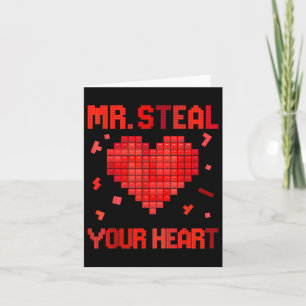 Building Bricks Mr Steal Your Heart Valentines Day Card