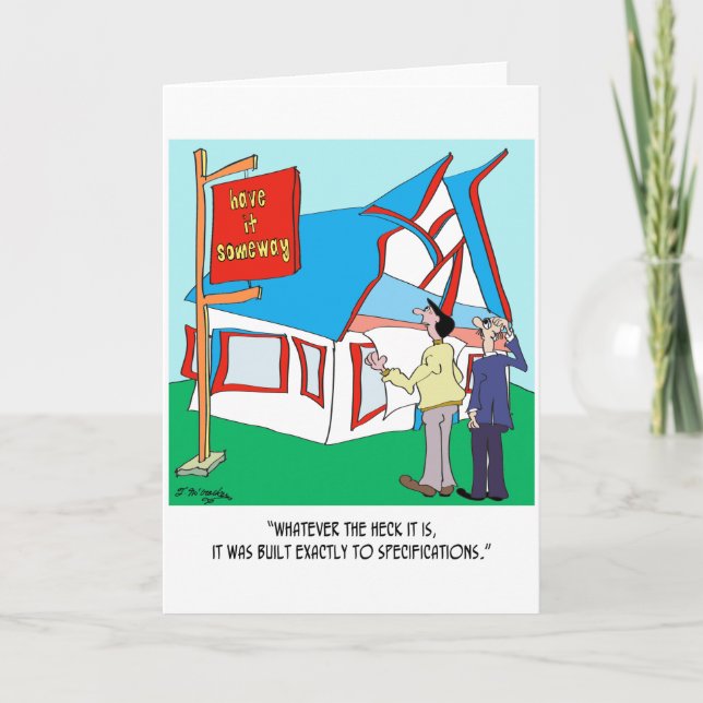 Building Cartoon 9233 Card (Front)