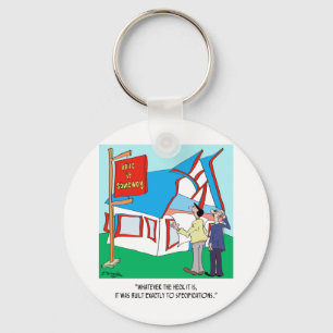 Building Cartoon 9233 Key Ring