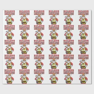 Building Christmas Memorie Family Matching 2025 Wrapping Paper