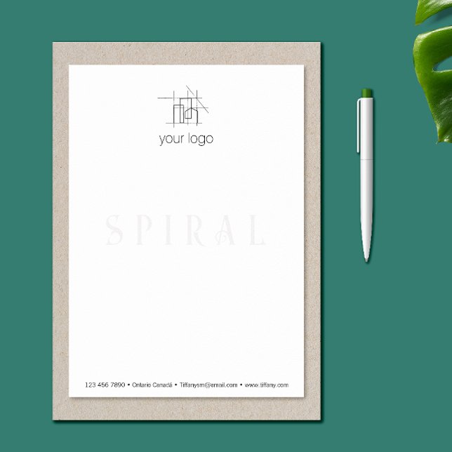 Building Construction Contractor Modern Minimalist Custom Letterhead (Building Construction Contractor Modern Minimalist Letterhead)