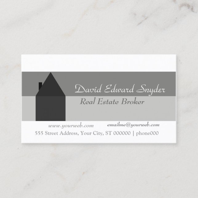Building Construction House High Top Roof Business Card (Front)