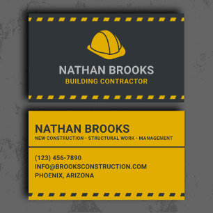 Building Contractor Professional Business Card
