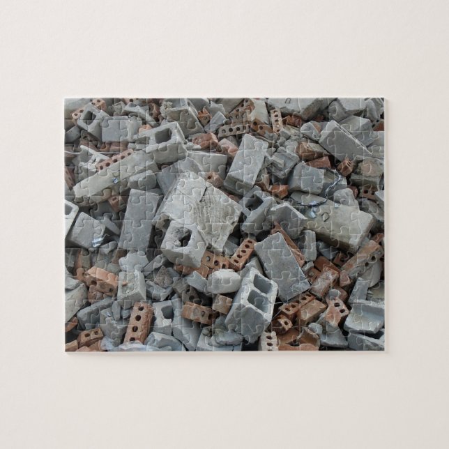 Building Demolition Rubble Puzzle (Horizontal)