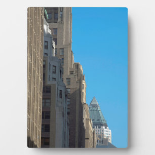 Building facades Manhattan New York City USA Plaque