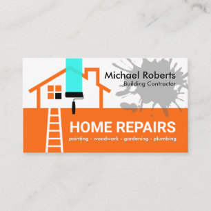 Building Frame Handyman Repair Business Card