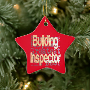 Building Inspector Extraordinaire Ceramic Ornament