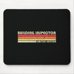 Building Inspector Funny Job Title Birthday Worker Mouse Pad