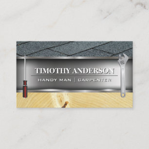 Building Material Construction Tools Business Card