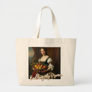 Building My Dream Large Tote Bag