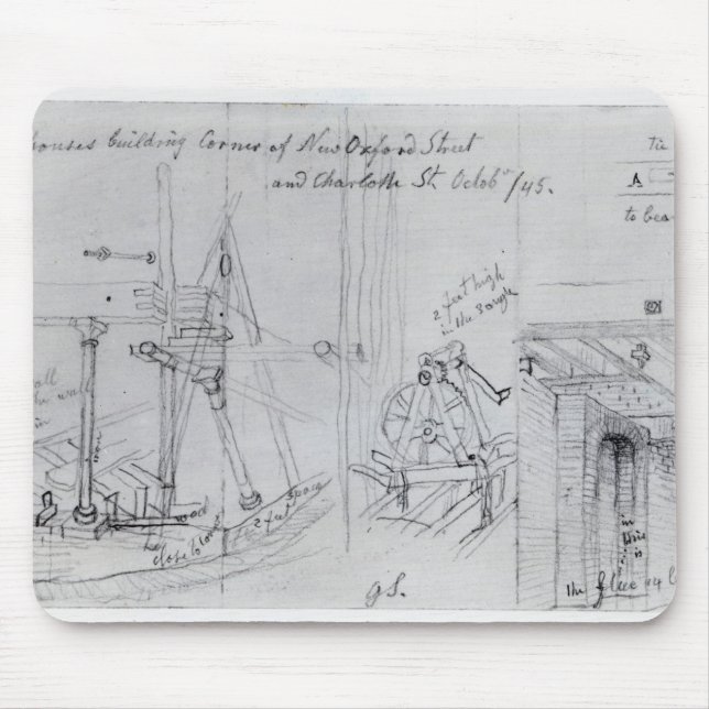 Building new houses mouse pad (Front)