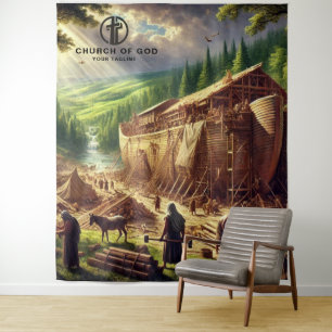 Building Noah's Ark Tapestry