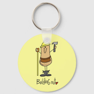 Building Nut T-shirts and Gifts Key Ring