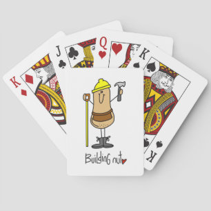 Building Nut T-shirts and Gifts Playing Cards