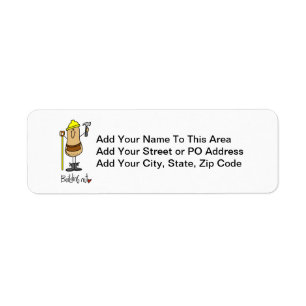 Building Nut T-shirts and Gifts Return Address Label