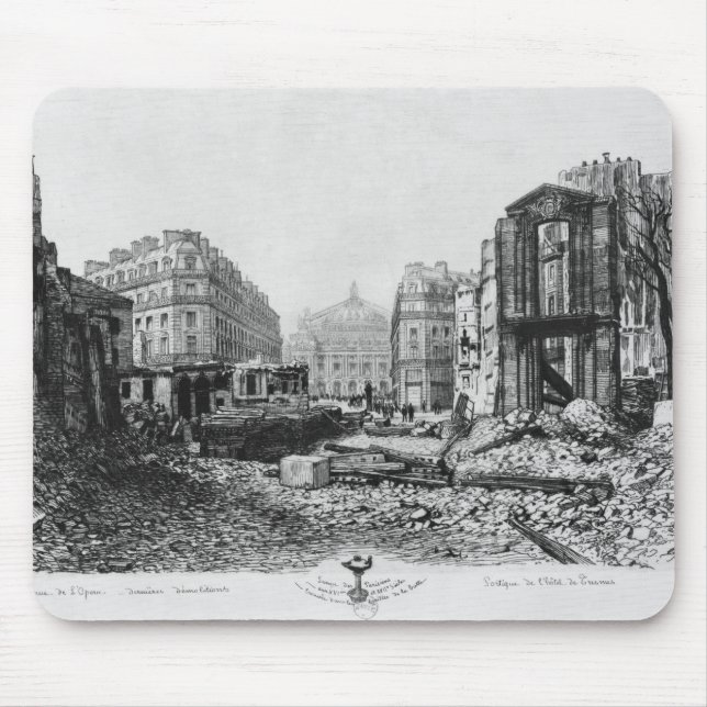 Building of Avenue de l'Opera 2 Mouse Pad (Front)